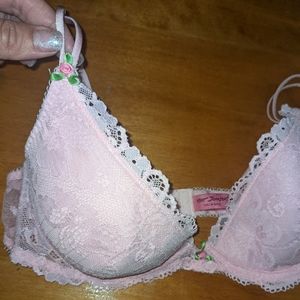 Betsey Johnson 34C pink bra